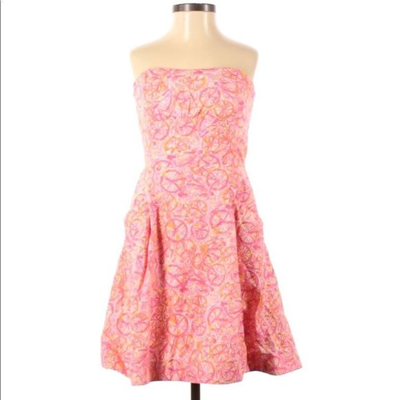 Lily Pulitzer Floral Strapless Dress